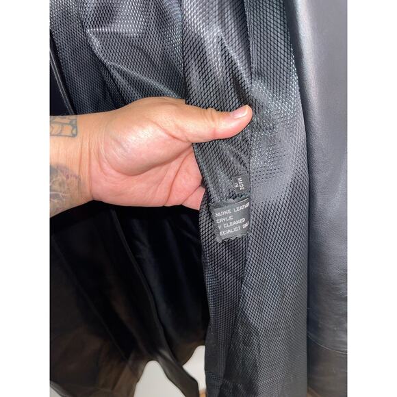 Rosleen Women’s Genuine Leather Full Length Coat Size Large - Picture 7 of 12